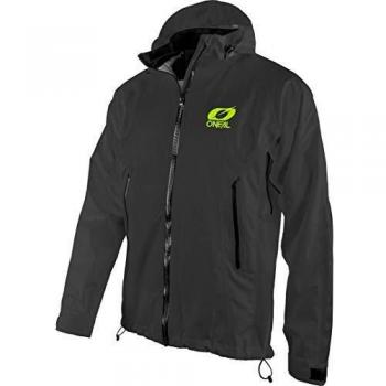 O'Neal | Chaqueta de Mountain Bike | MTB Mountain Bike DH Downhill FR Freeride | Impermeable, Ventilación en las axilas, Material Soft-Touch | Chaqueta de lluvia Tsunami | Adultos | Negro | Talla XXL