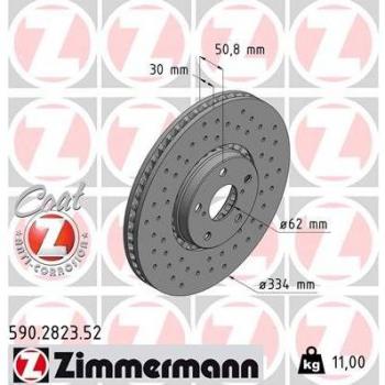 Disco de freno ZIMMERMANN 590.2823.52
