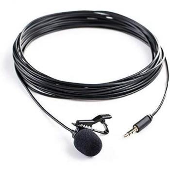 Micrófono Lavalier Estéreo Saramonic SR-XMS2 con Cable de 6m y Conector TRS de 3.5mm