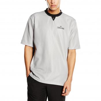 Spalding Referee Pro Camiseta de Árbitro, Hombre, Gris/Negro/Plata, M