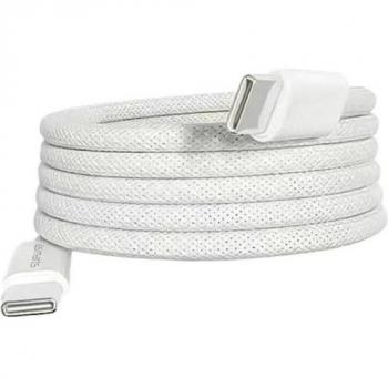 Cable USB-C Magnético Retráctil 1.5m 100W 5A Blanco