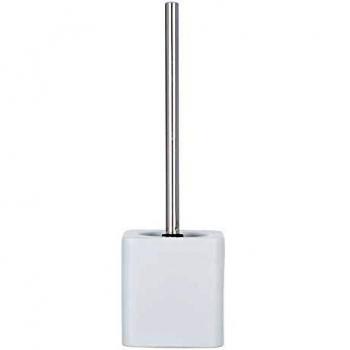 Garnitura WC Hexa de Cerámica Blanca con Cabezal de Cepillo Intercambiable de 7,5 cm