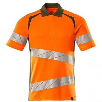 Polo de Manga Corta Hi-Vis Naranja/Morado Acelerado Seguro 5XL - Mascot