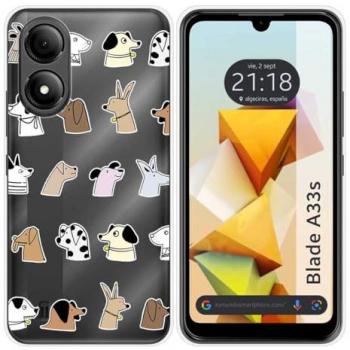 Funda de Silicona para Zte Blade A33s con Diseño de Perros y Dibujos