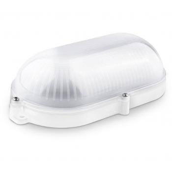 Aplique de Pared Oval Blanco Exterior IP65 9W Fría Matel