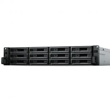 Synology RackStation RS3621XS+ 2U 12-Bay NAS Server, 8-Core 2.1GHz, 8GB DDR4 RAM, 4x 1GbE LAN ports, 2x 10