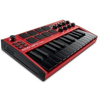 AKAI Professional MPK Mini MK3 – 25 Key USB MIDI Keyboard Controller with 8 Backlit Drum Pads, 8 Knobs and Music Production Software Included