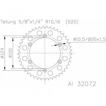 Corona – Esjot Acero 50 – 32072 42 Dientes