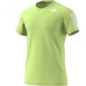Camiseta Adidas Aero 3 Stripes Pb para Hombre, modelo He6788, color Verde, tamaño S, corte Regular