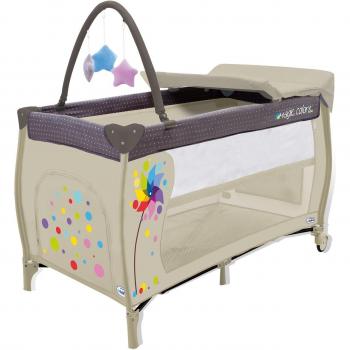 Cuna de Viaje Multifuncional Asalvo Mix Plus Molinillo para Bebés y Niños hasta 15kg, Ajustable y Plegable con Ruedas