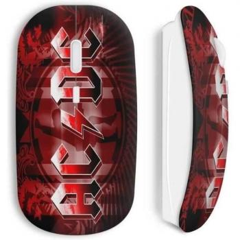 Ratón Inalámbrico Estilo Rock Rojo Acdc