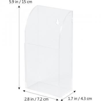 Soporte de Control Remoto Acrílico para TV y Aire Acondicionado, Caja de Almacenamiento Montable en Pared