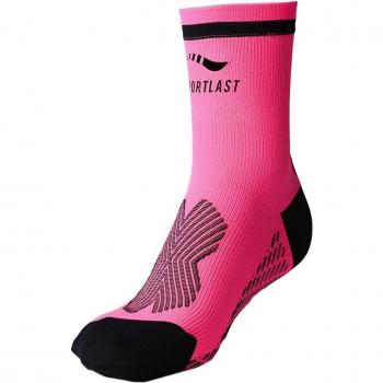 Sportlast Pro Calcetines de Tenis, Rosa / Negro, XL