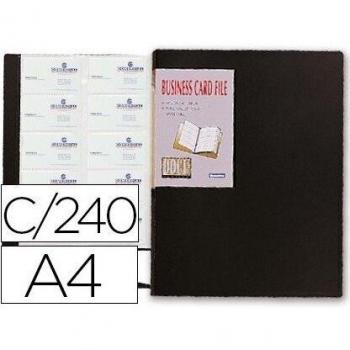 Beautone 032695 - Carpeta clasificadora de tarjetas, color negro