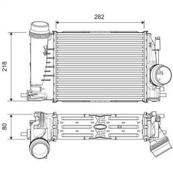 Intercooler VALEO 818316 para Renault Kadjar