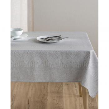 Mantel antimanchas jacquard Ayak Gris