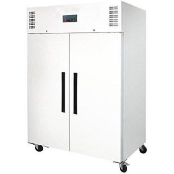 Congelador Polar Blanco 1200L de Doble Puerta con Estantes y Cerradura, CD616
