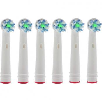 Cabezal de recambio Scanpart Cross Clean compatible Oral-B 6 unidades