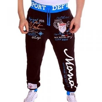 L. gonline Pantalón de deporte Monaco negro/turquesa M