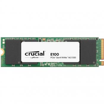 SSD Crucial E100 480GB M.2 NVMe PCIe 4.0 x4 - Velocidades hasta 4700 MB/s lectura y 2500 MB/s escritura