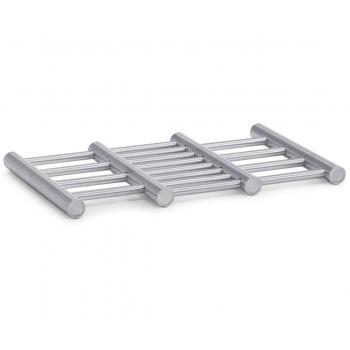 Zeller 27240 - Salvamanteles extensible de acero inoxidable, 23,5 x 20 x 2