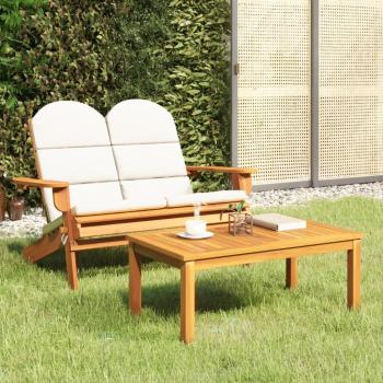 Adirondack 2-Piece Garden Lounge Set - Solid Acacia Wood