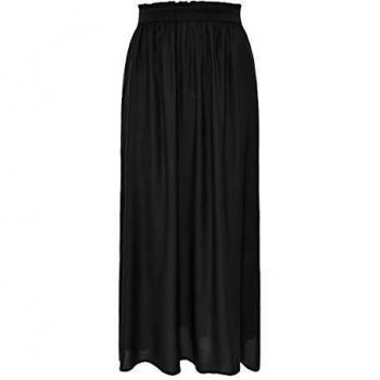 Only Onlvenedig Life Long Skirt NOOS - Long skirt, black, viscose, size X-Small