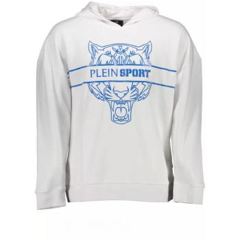 Plein Sport White Cotton Sweatshirt - Large