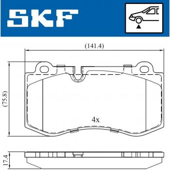 Pastillas de freno SKF VKBP 80549