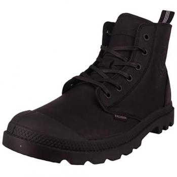 Palladium Unisex Pampa Zip Leather Ankle Boots - Black, Size 43