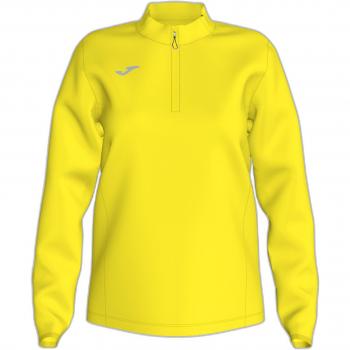 Joma Women's Running Night Half Zip Sweatshirt - Yellow
