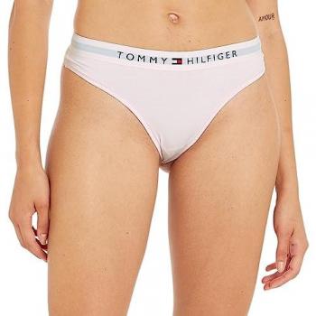 Tanga de Algodón Rosa para Mujer con Cintura Logo Tommy Hilfiger - Tamaño XS, Homewear 2024