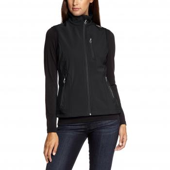 CMP - Chaleco para mujer, tejido Softshell, todo el año, mujer, color Negro - Negro, tamaño 52 [DE 50]