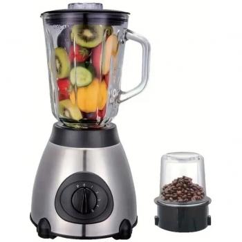 Licuadora Eléctrica 2 en 1, Molinillo de Café y Picadora, 800 W, Batidora de Frutas, 1.5 L Sk186