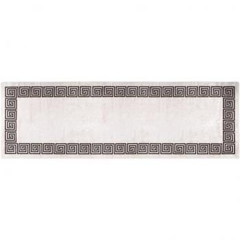 Alfombra Lavable Antideslizante Beige Claro 80x300 cm