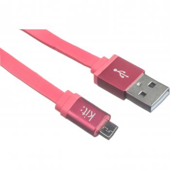 Kit Micro USB Cable plano de datos-compatible con Smartphones, Tablets y PCs incluyendo Samsung Galaxy S2/S3/S4/S5, Galaxy Note 2/3, Galaxy Tab 2/3/4, Sony Xperia Z1/Z2, HTC One/One M8 y Google nexo 5/7/10 - metálico negro