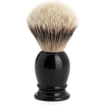 Brocha de Afeitar Mühle Classic Tejón Punta Plata Negra S