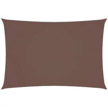 Sombrilla rectangular de tela Oxford 2,5x4,5 m color marrón