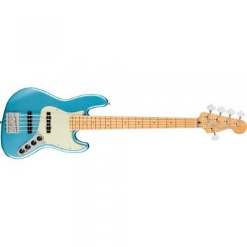 Fender Player Plus Jazz Bass V 5-String Electric Bass Guitar with Maple Fingerboard in Opal Spark