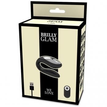 Brilly Glam Vibrador para Parejas con Control Remoto y Tecnología WatchMe Wireless Negro