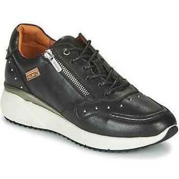 Zapatillas de piel Pikolinos Sella W6Z-6500 para mujer en color negro