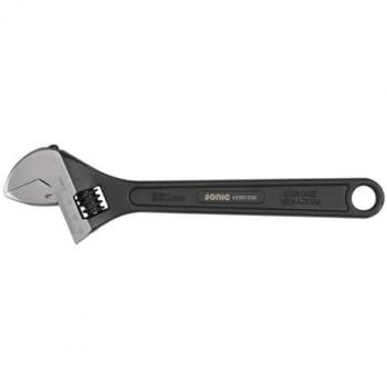Llave ajustable SONIC 42301250 - Llave ajustable de boca, fabricada en acero al carbono, con un acabado niquelado que previene la corrosión, capacidad de apertura de hasta 30 mm, diseño ergon