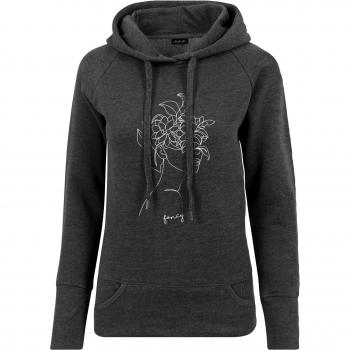 Mister Tee Women's Charcoal One Line Fruit Hoodie