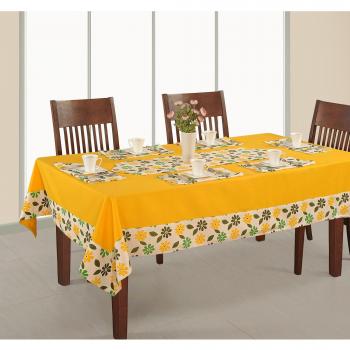 Impreso y Solid Funda para mesa rectangular, 60 x 84 cm, 100% algodón), diseño de pato, rdsl-1410sp, Naranja
