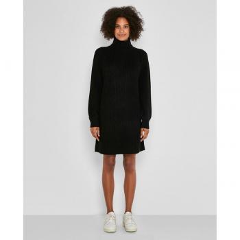 Noisy May - Vestido de punto de manga larga cuello alto