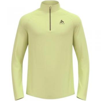 Odlo Besso Men's Half Zip Fleece Mid Layer in Shadow Lime