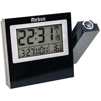 Reloj Despertador Mebus 42424 con Proyección Nítida y Fácil de Usar