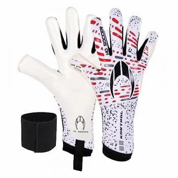 Ho Soccer Guantes De Portero SSG Kontrol, Unisex, Blanco/Rojo