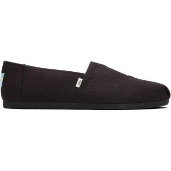 Alpargatas de hombre de lona ecológica color negro
