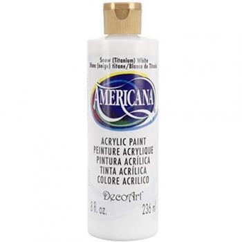 Artdeco Americana Acrylic Paint 8oz-Snow White